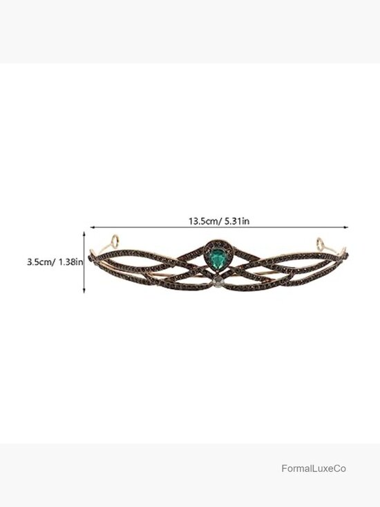 Baroque Crystal Crown Tiara Headband Wedding Bride Hair Accessory main image 5